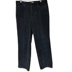 Dockers Ideal Fit Black Corduroy Metro Bootcut  Pants Size 14 Medium
